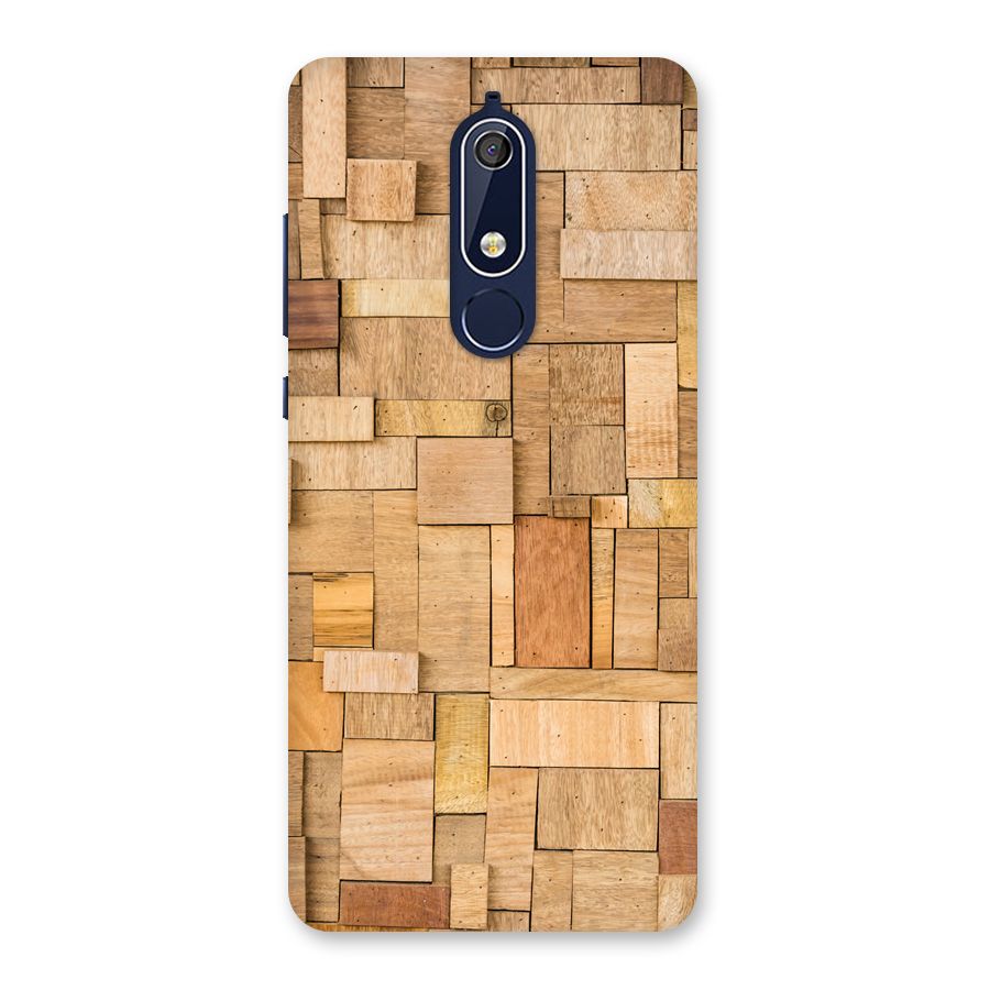 Wooden Blocks Back Case for Nokia 5.1