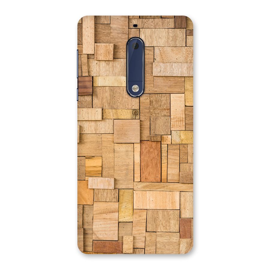 Wooden Blocks Back Case for Nokia 5