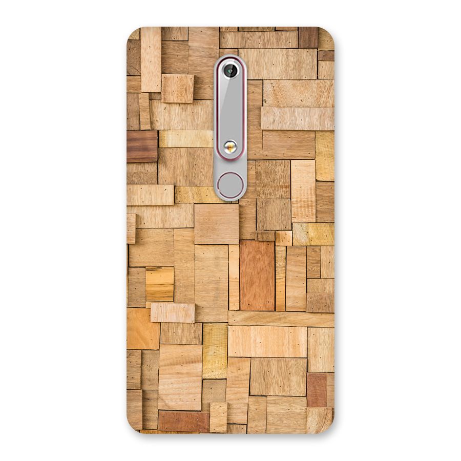 Wooden Blocks Back Case for Nokia 6.1