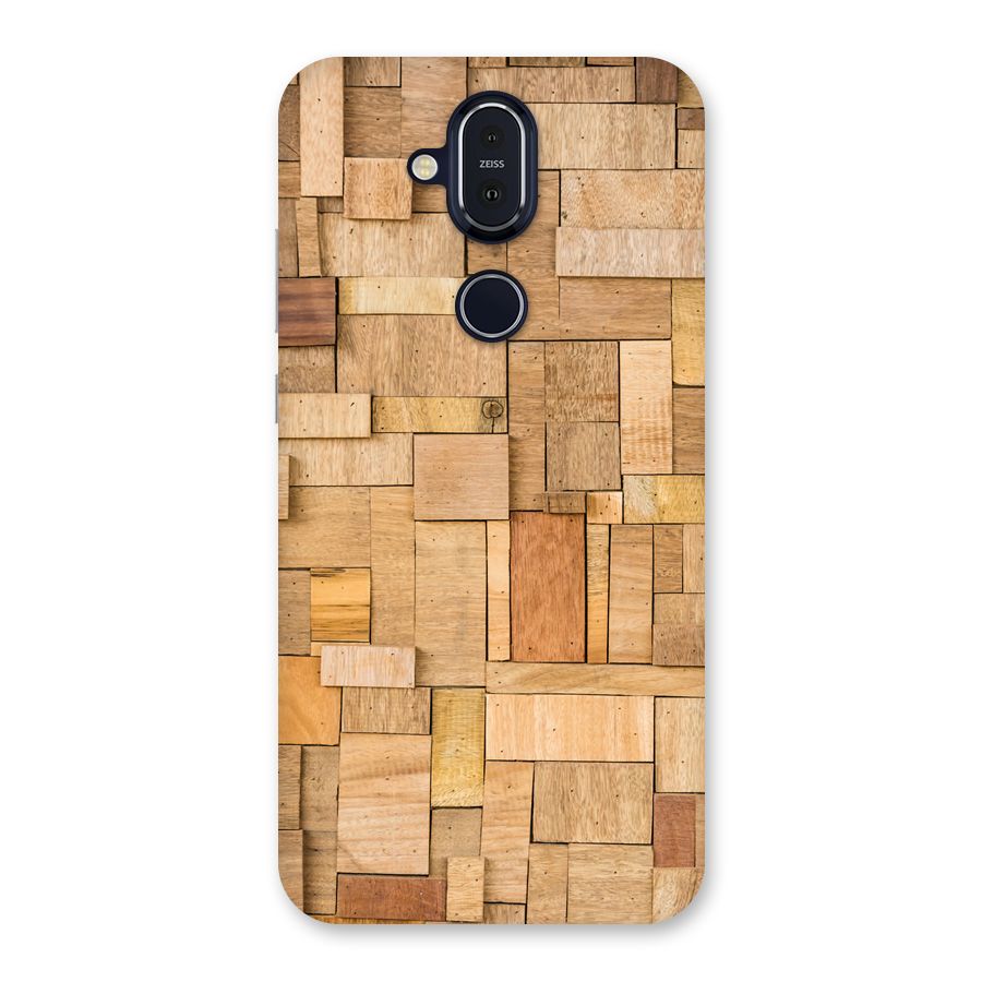 Wooden Blocks Back Case for Nokia 8.1