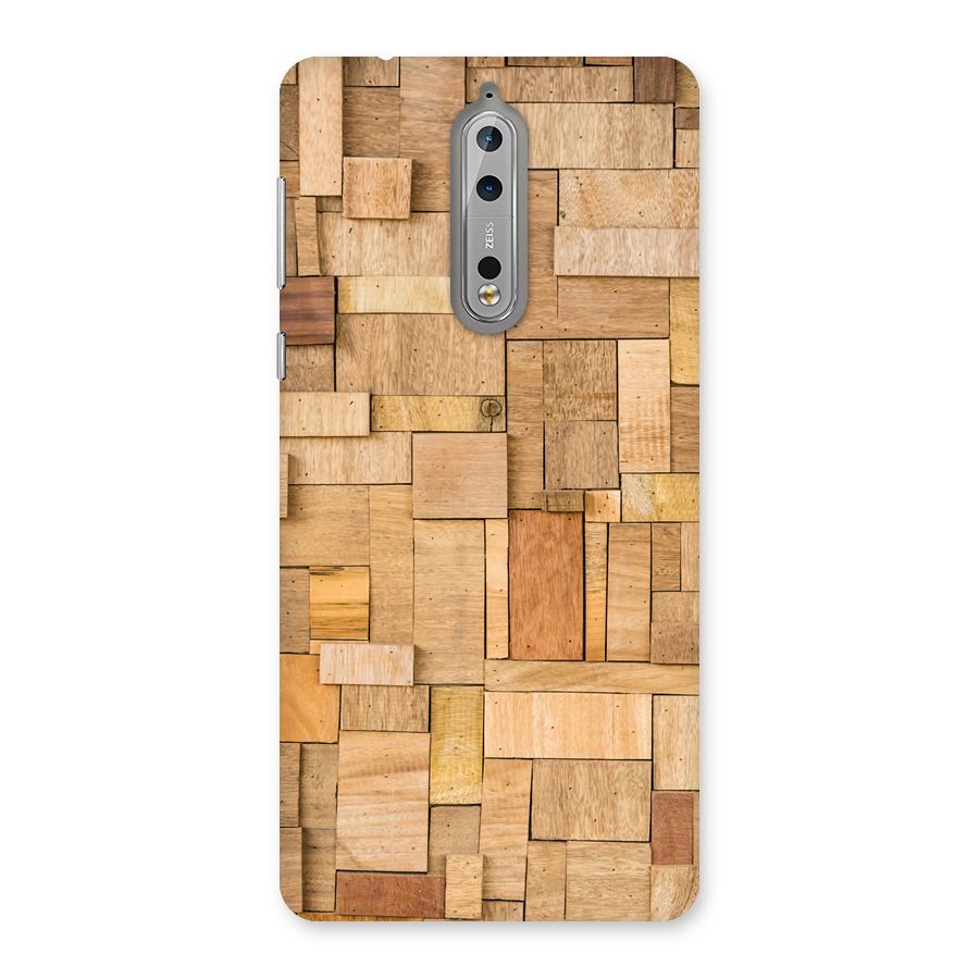 Wooden Blocks Back Case for Nokia 8