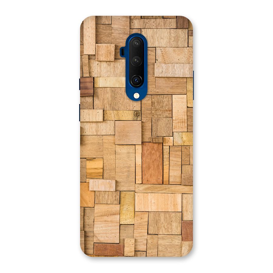 Wooden Blocks Back Case for OnePlus 7T Pro