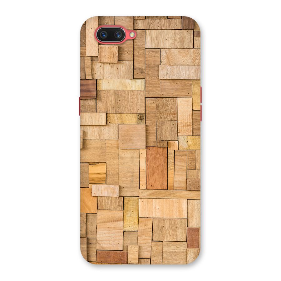 Wooden Blocks Back Case for Oppo A3s