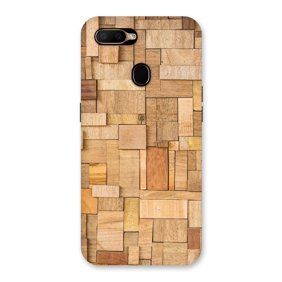 Wooden Blocks Back Case for Oppo A5s