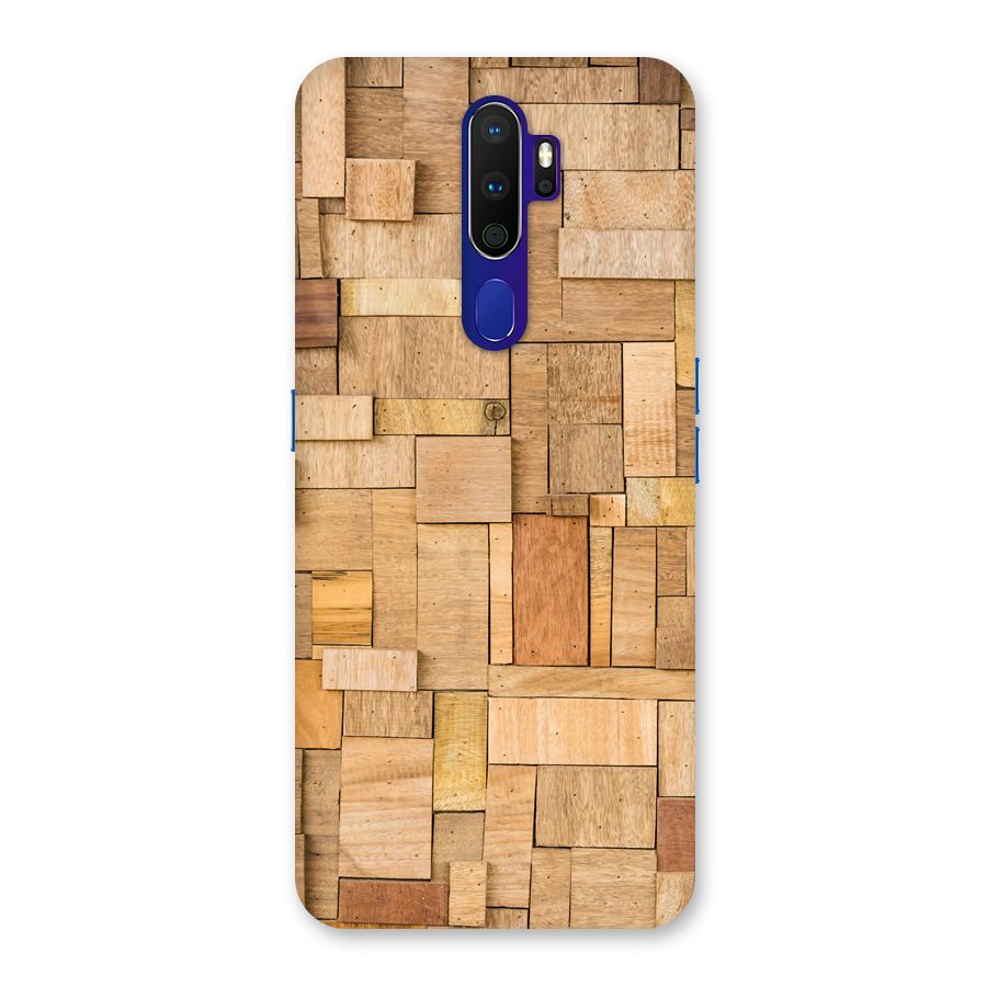 Wooden Blocks Back Case for Oppo A9 (2020)