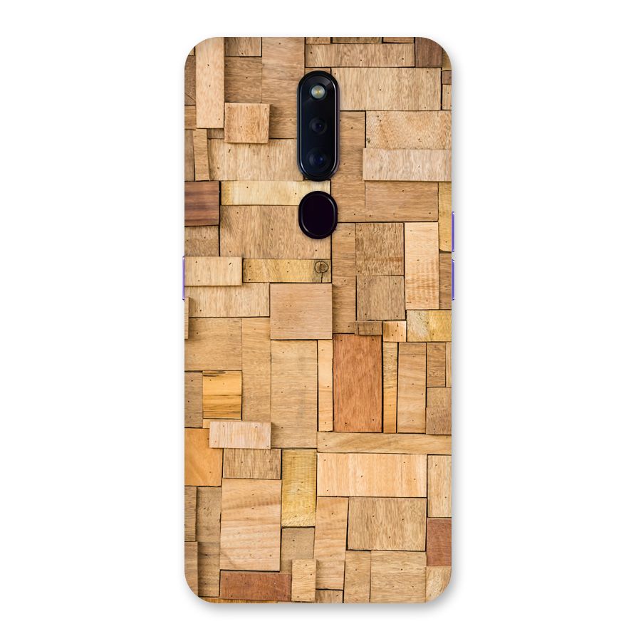Wooden Blocks Back Case for Oppo F11 Pro