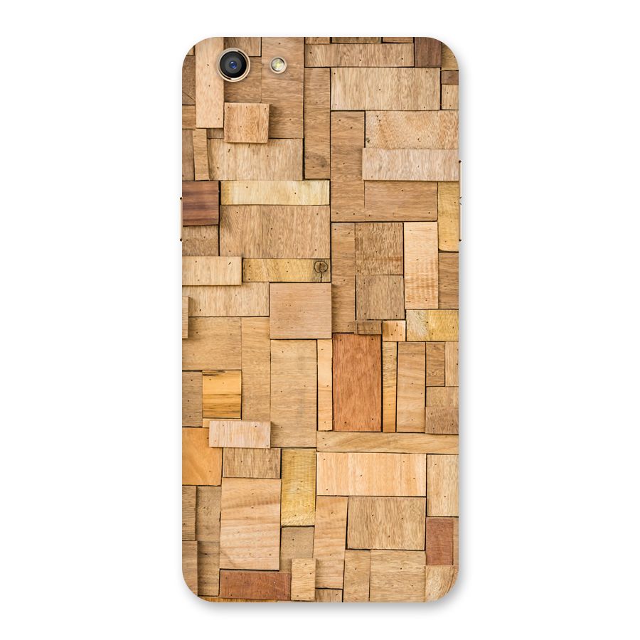 Wooden Blocks Back Case for Oppo F3