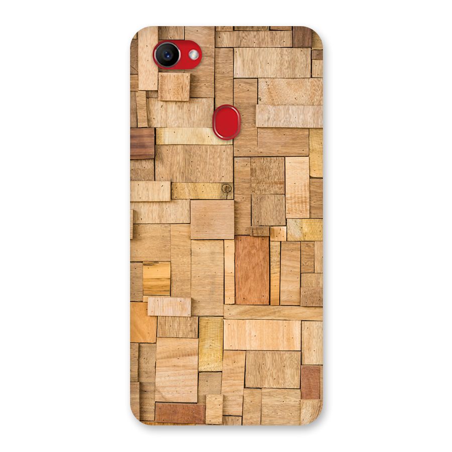Wooden Blocks Back Case for Oppo F7