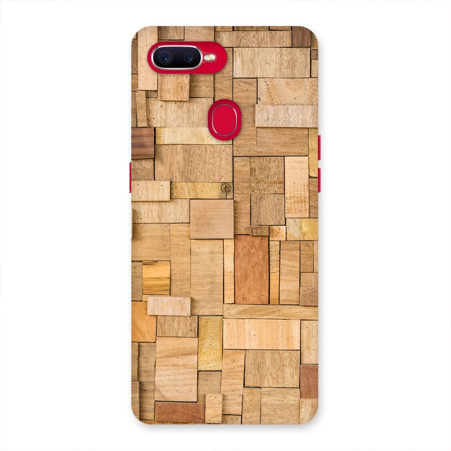 Wooden Blocks Back Case for Oppo F9 Pro