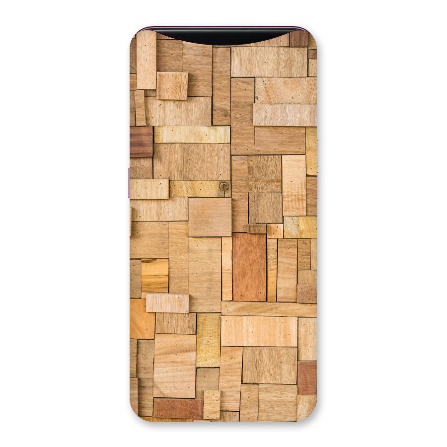 Wooden Blocks Back Case for Oppo Find X