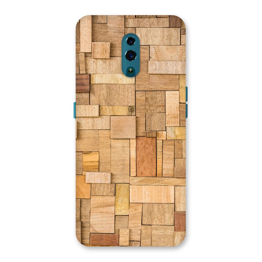 Wooden Blocks Back Case for Oppo Reno