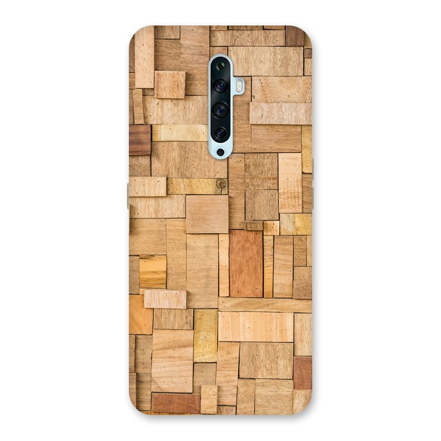 Wooden Blocks Back Case for Oppo Reno2 Z