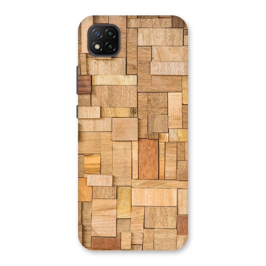 Wooden Blocks Back Case for Poco C3