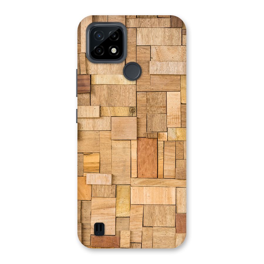 Wooden Blocks Back Case for Realme C21