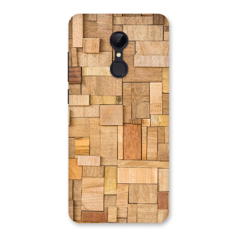 Wooden Blocks Back Case for Redmi 5