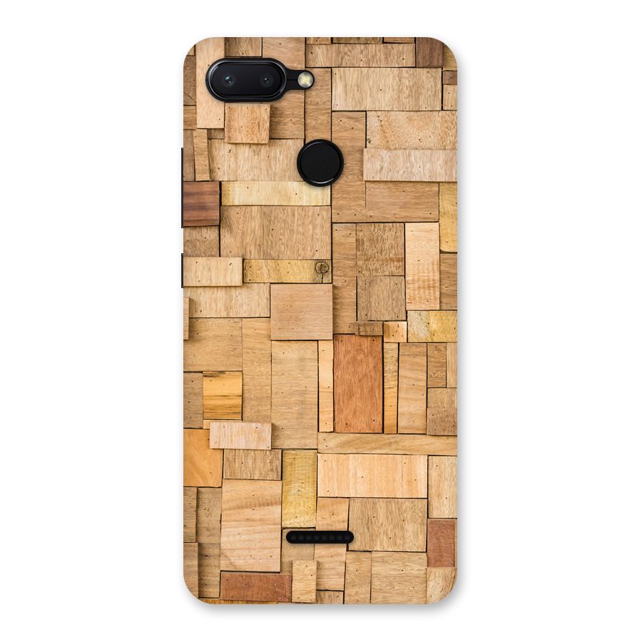 Wooden Blocks Back Case for Redmi 6