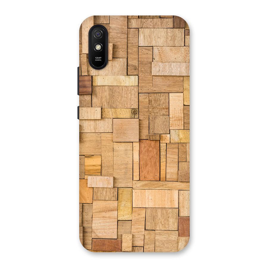 Wooden Blocks Back Case for Redmi 9i