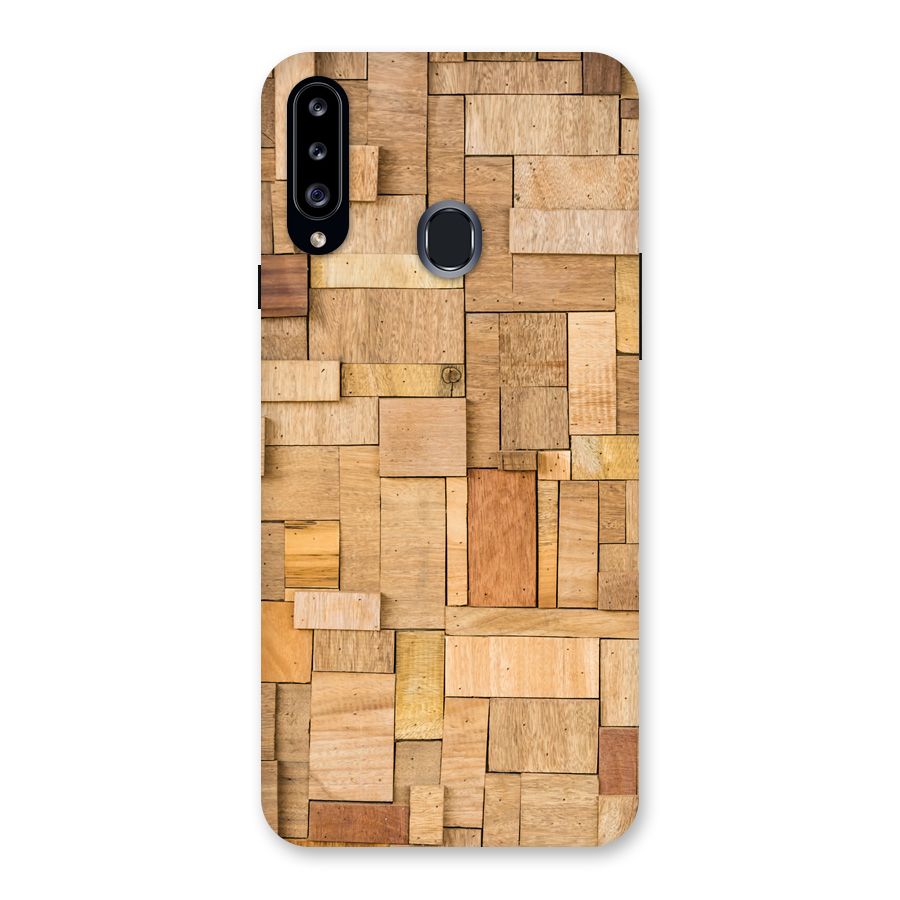 Wooden Blocks Back Case for Samsung Galaxy A20s