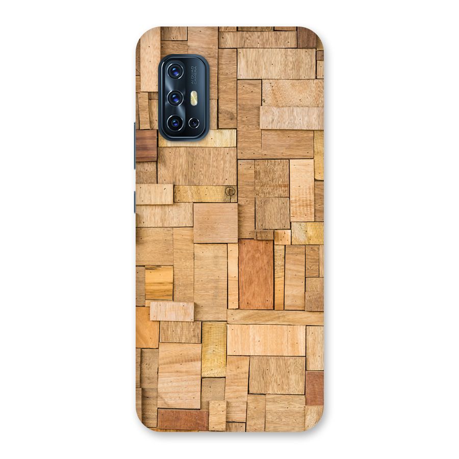Wooden Blocks Back Case for Vivo V17