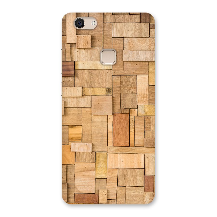 Wooden Blocks Back Case for Vivo V7