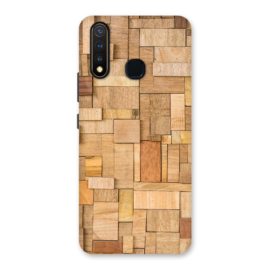 Wooden Blocks Back Case for Vivo Y19