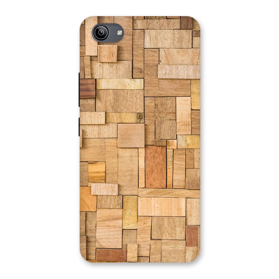 Wooden Blocks Back Case for Vivo Y81i