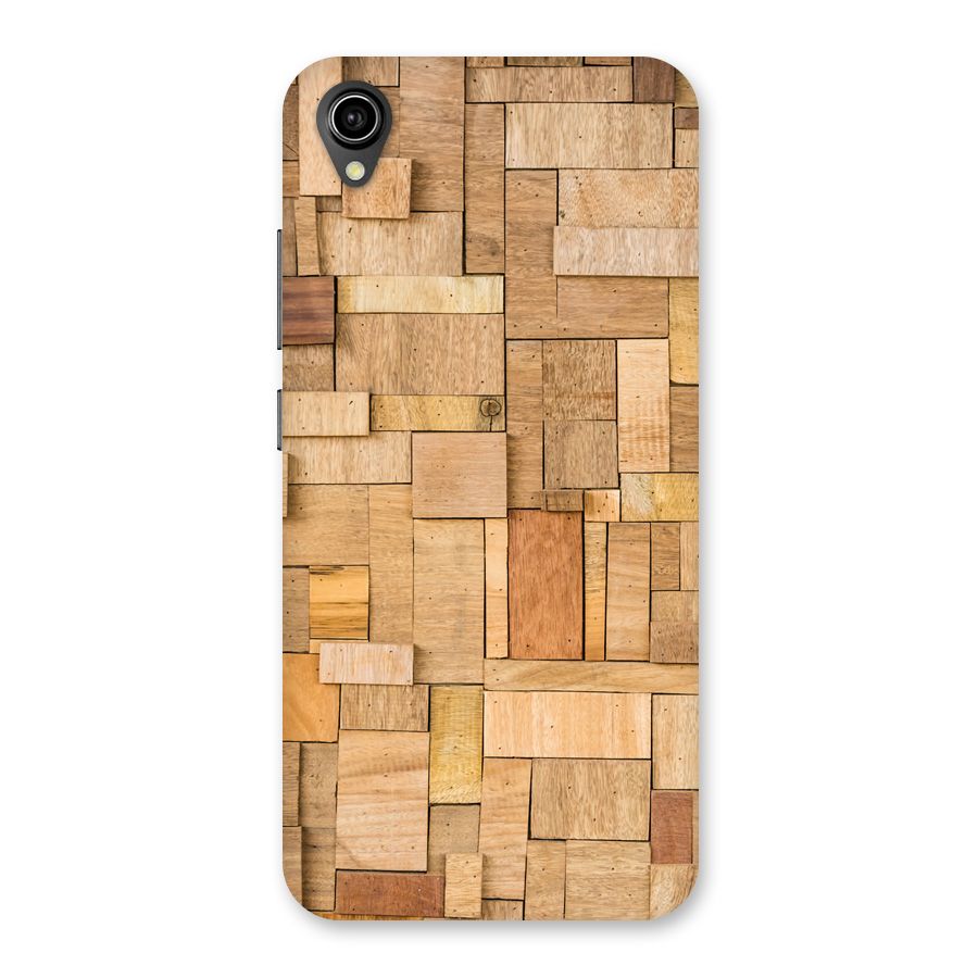 Wooden Blocks Back Case for Vivo Y90