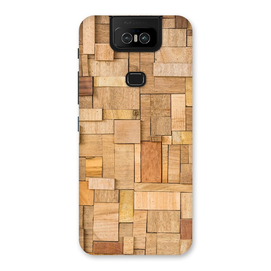 Wooden Blocks Back Case for Zenfone 6z