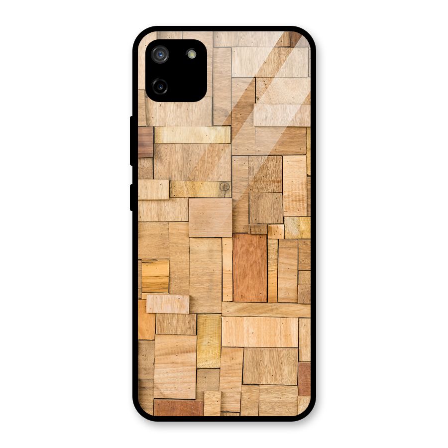 Wooden Blocks Glass Back Case for Realme C11