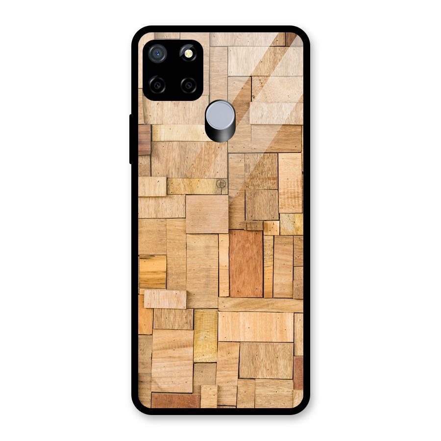 Wooden Blocks Glass Back Case for Realme C12