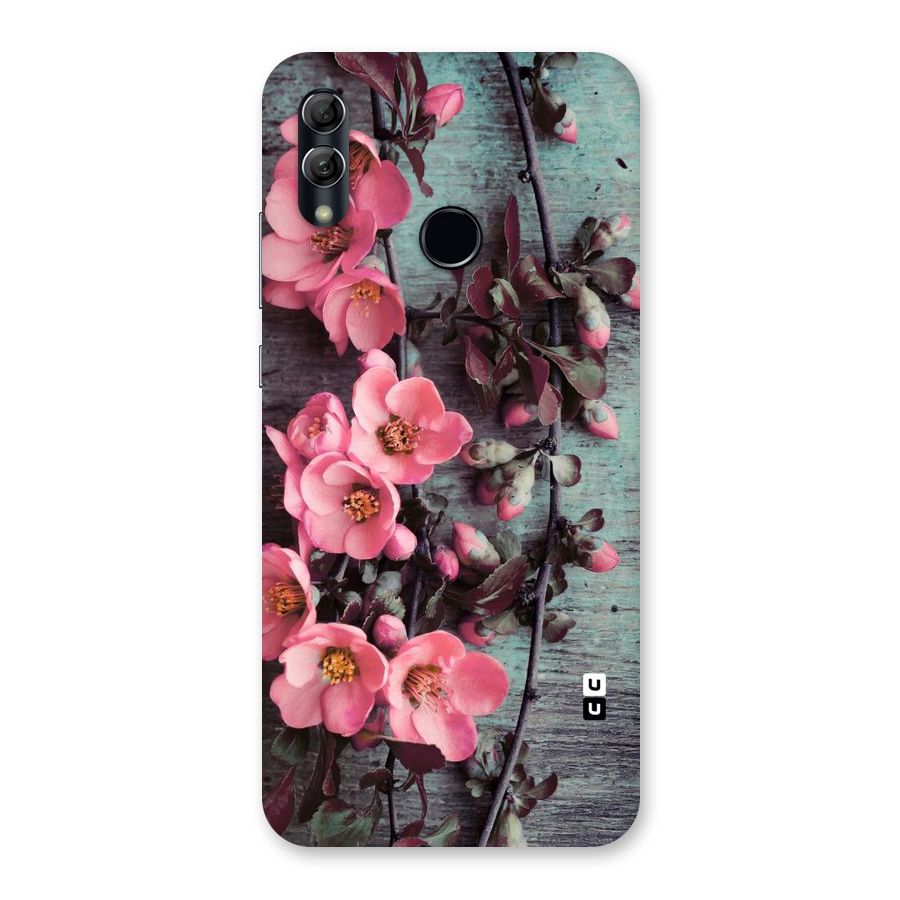Wooden Floral Pink Back Case for Honor 10 Lite
