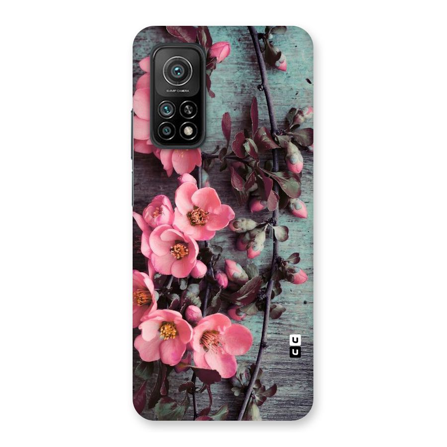 Wooden Floral Pink Back Case for Mi 10T Pro 5G