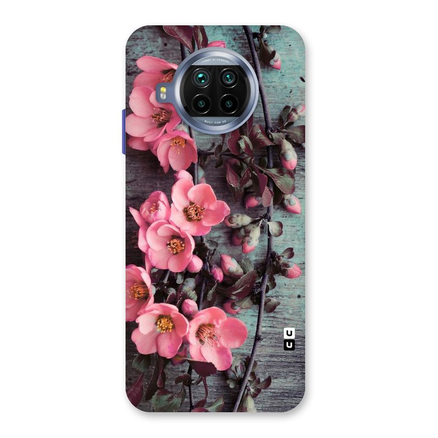 Wooden Floral Pink Back Case for Mi 10i