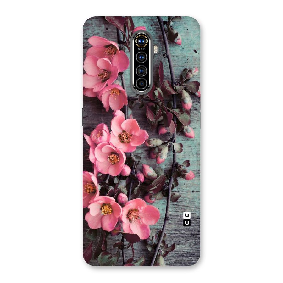 Wooden Floral Pink Back Case for Realme X2 Pro