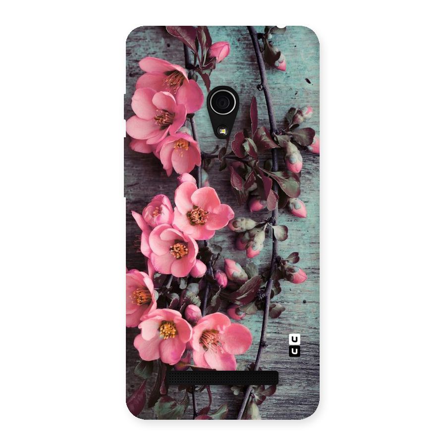 Wooden Floral Pink Back Case for Zenfone 5