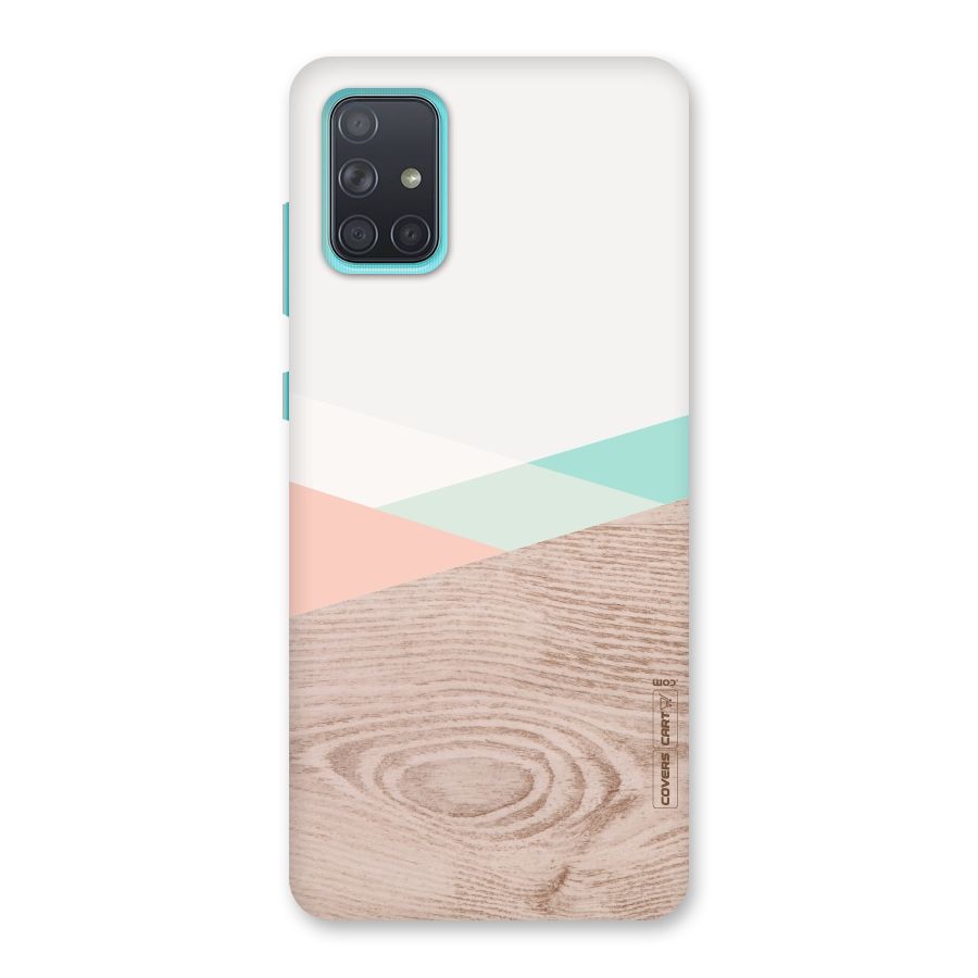 Wooden Fusion Back Case for Galaxy A71