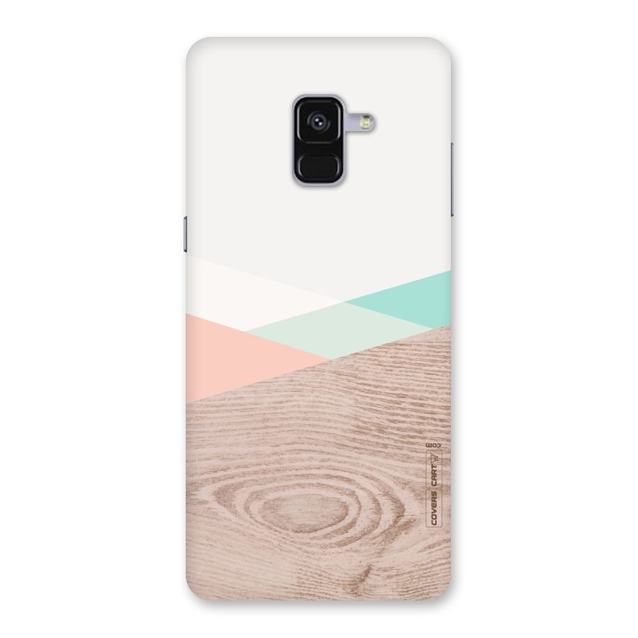 Wooden Fusion Back Case for Galaxy A8 Plus