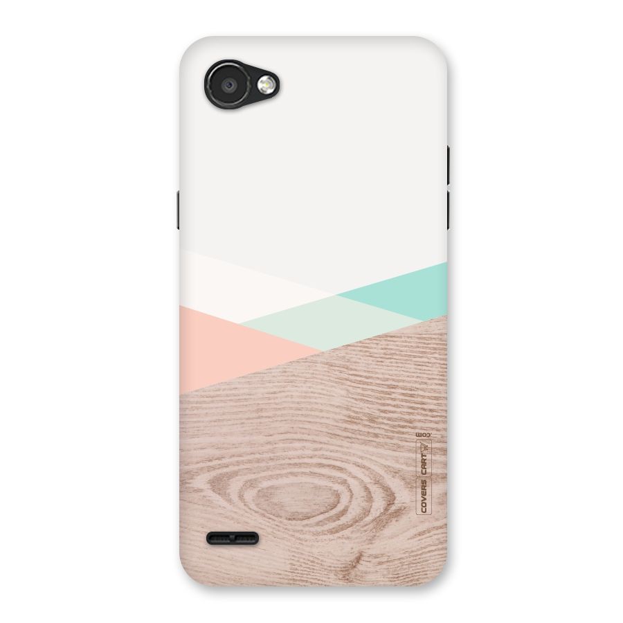 Wooden Fusion Back Case for LG Q6