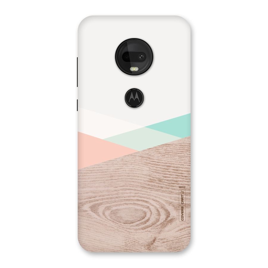 Wooden Fusion Back Case for Moto G7