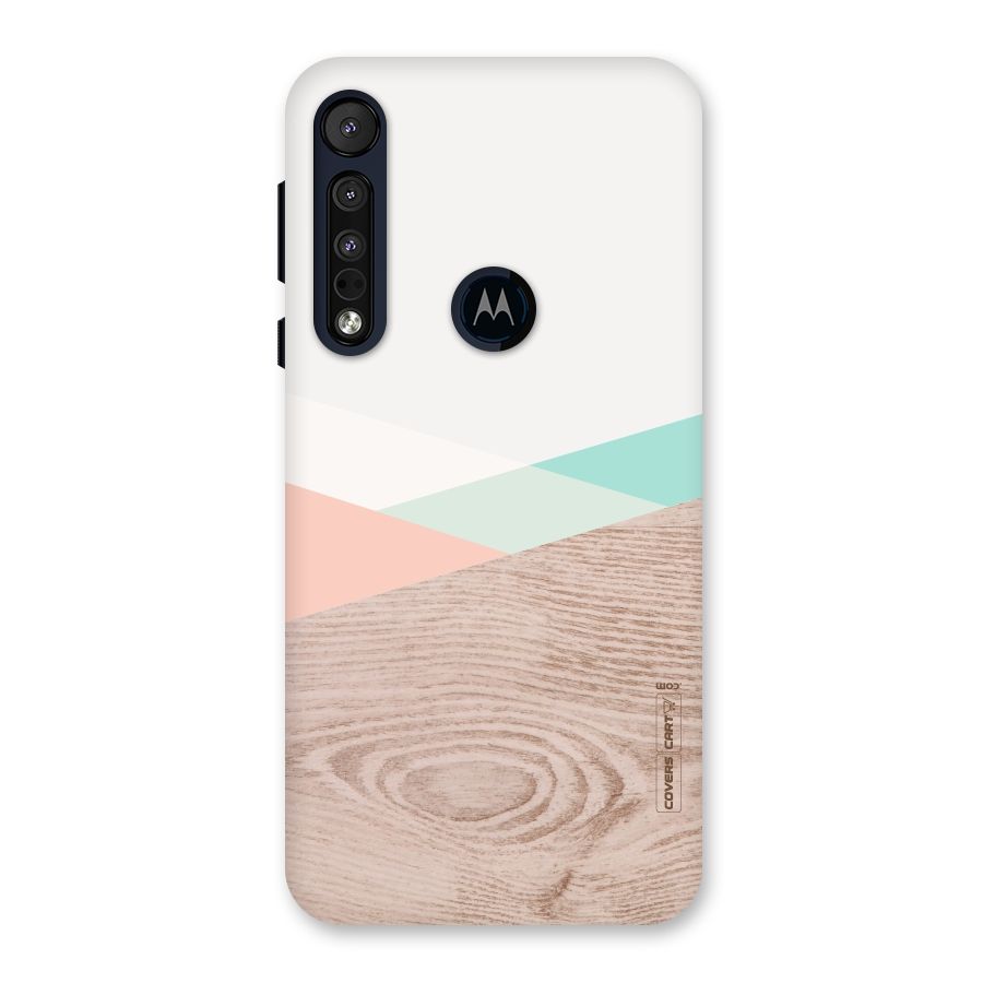 Wooden Fusion Back Case for Motorola One Macro