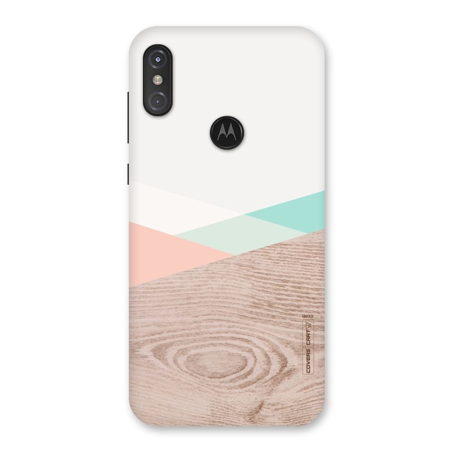 Wooden Fusion Back Case for Motorola One Power