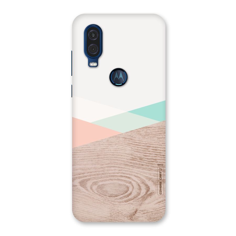 Wooden Fusion Back Case for Motorola One Vision