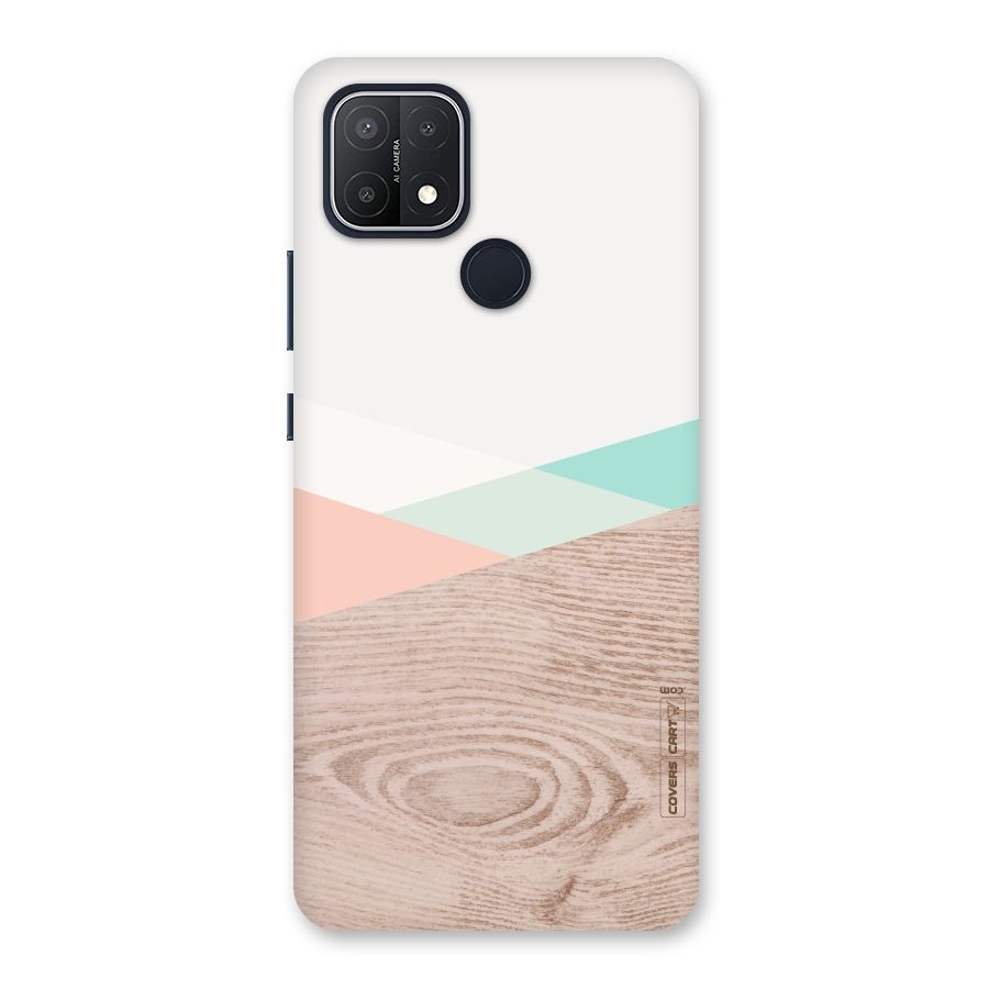 Wooden Fusion Back Case for Oppo A15
