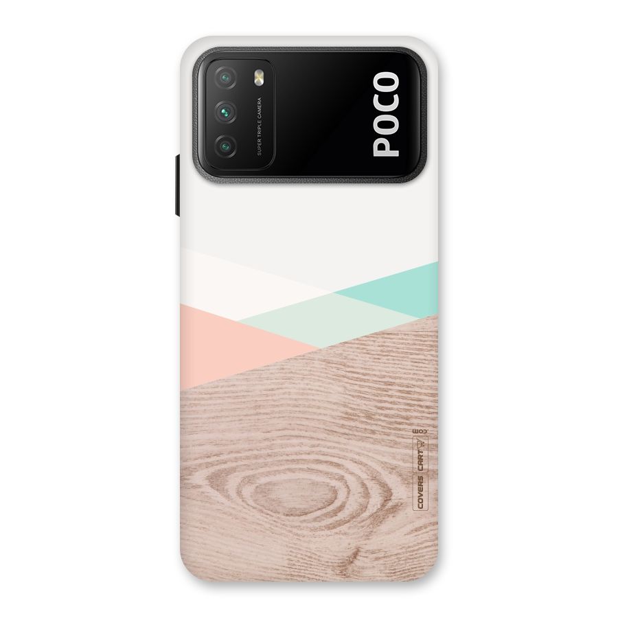Wooden Fusion Back Case for Poco M3