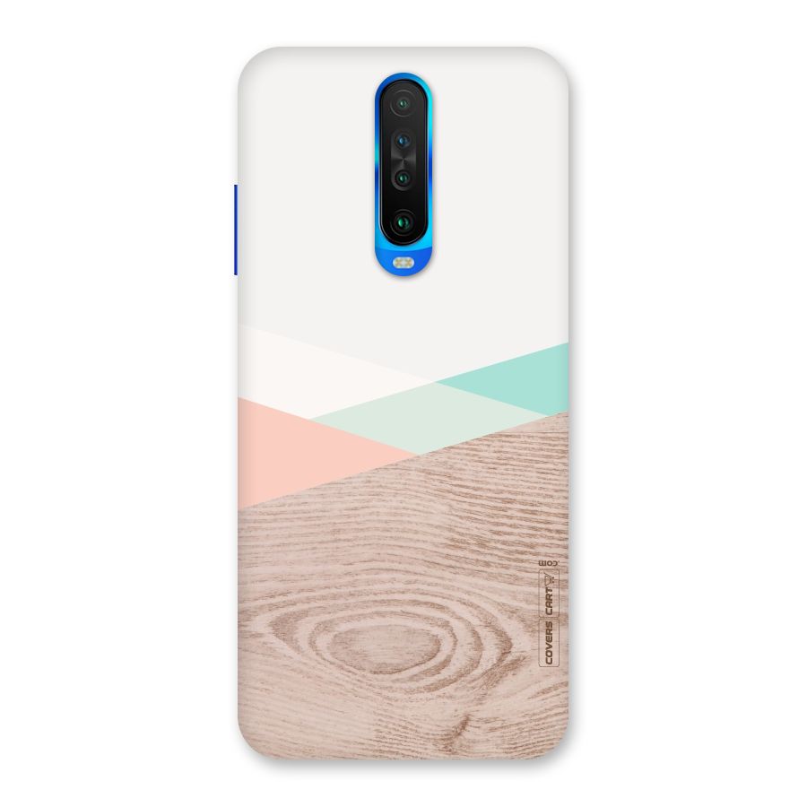 Wooden Fusion Back Case for Poco X2