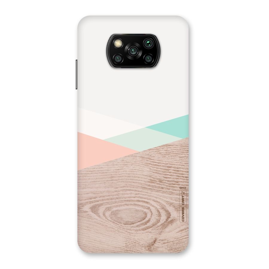 Wooden Fusion Back Case for Poco X3