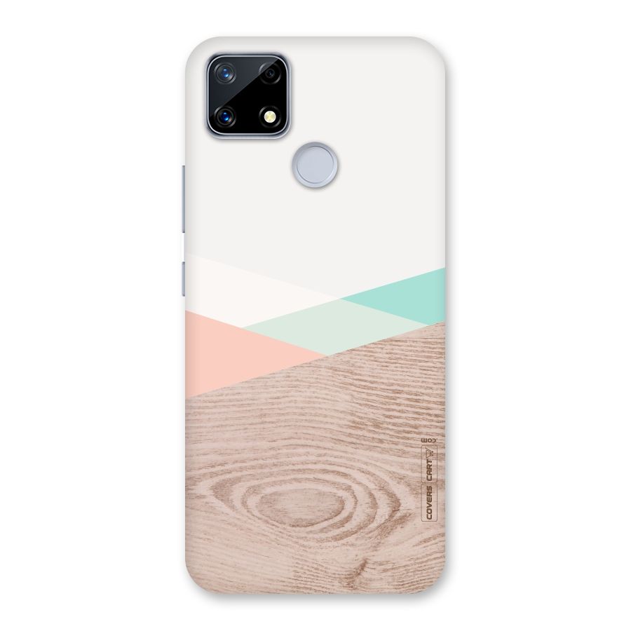 Wooden Fusion Back Case for Realme Narzo 20