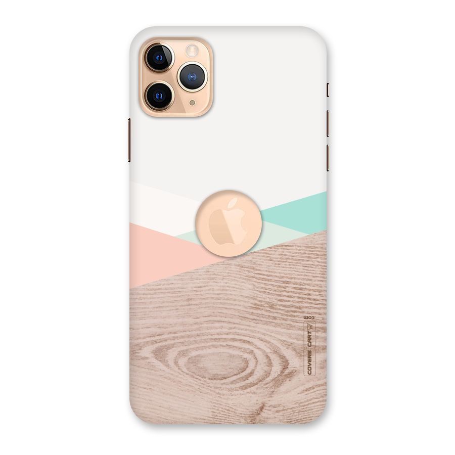 Wooden Fusion Back Case for iPhone 11 Pro Max Logo Cut
