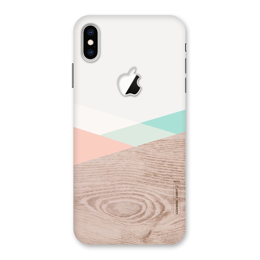 Wooden Fusion Back Case for iPhone XS Max Apple Cut