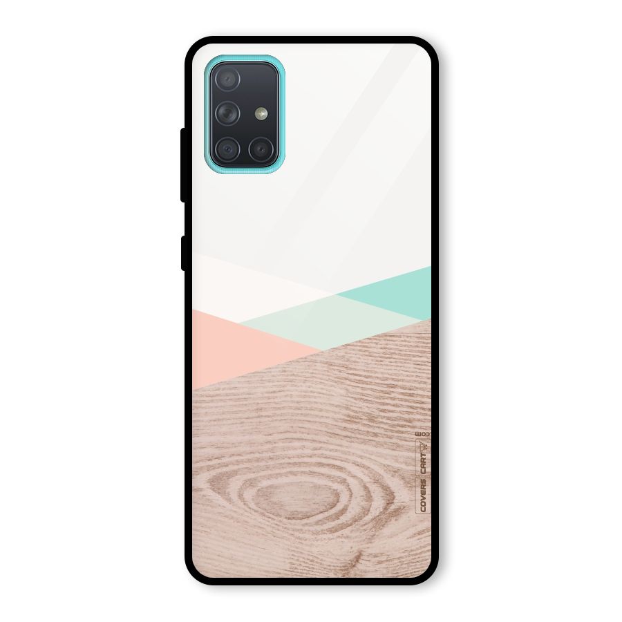Wooden Fusion Glass Back Case for Galaxy A71
